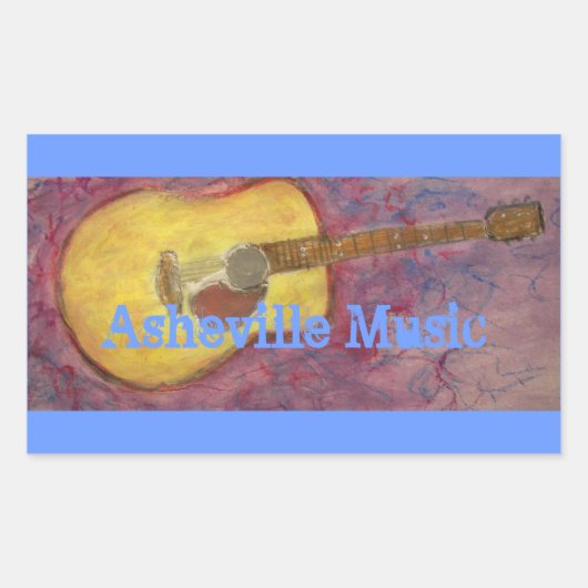 Sticker Rectangulaire Asheville (Devant)