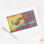 Sticker Rectangulaire Asheville Music Rocks (Enveloppe)
