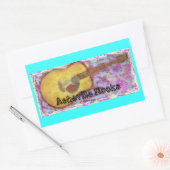 Sticker Rectangulaire Asheville Rocks (Enveloppe)