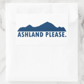 Sticker Rectangulaire Ashland Oregon S'Il Vous Plaît (Sac)