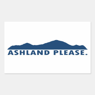 Sticker Rectangulaire Ashland Oregon S'Il Vous Plaît