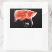 Sticker Rectangulaire Asian Arowana の優良製品 (Sac)