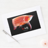 Sticker Rectangulaire Asian Arowana の優良製品 (Enveloppe)