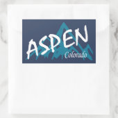 Sticker Rectangulaire Aspen Colorado (Sac)
