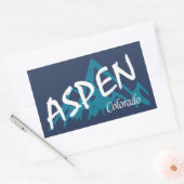 Sticker Rectangulaire Aspen Colorado (Enveloppe)