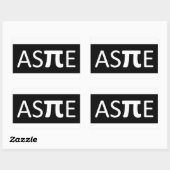 Sticker Rectangulaire Aspie (Feuille)