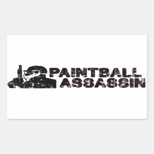 Sticker Rectangulaire Assassin de Paintballing