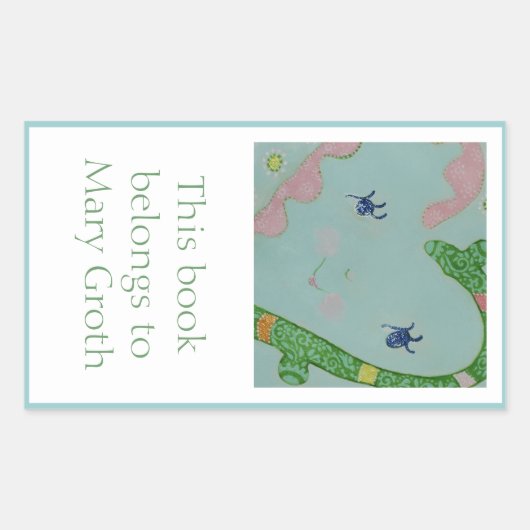 Sticker Rectangulaire Assiette (Devant)