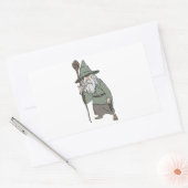 Sticker Rectangulaire Assistant avec le personnel de l'Assistant (Enveloppe)