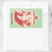 Sticker Rectangulaire Assistant lecture de guitare (Sac)