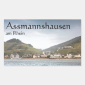 Sticker Rectangulaire Assmannshausen Allemagne (Devant)