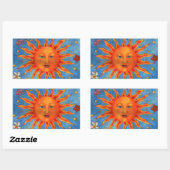 Sticker Rectangulaire Astrologie Sun (Feuille)