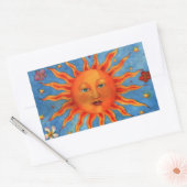 Sticker Rectangulaire Astrologie Sun (Enveloppe)