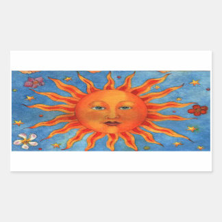 Sticker Rectangulaire Astrologie Sun