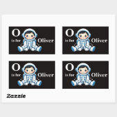 Sticker Rectangulaire Astronaute sur mesure (Feuille)