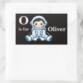 Sticker Rectangulaire Astronaute sur mesure (Sac)