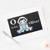 Sticker Rectangulaire Astronaute sur mesure (Enveloppe)