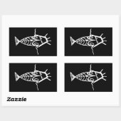 Sticker Rectangulaire Astronautes anciens (Feuille)
