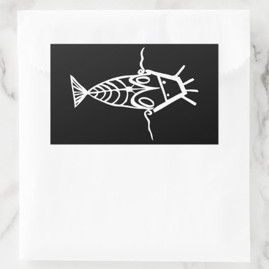 Sticker Rectangulaire Astronautes anciens (Sac)