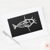 Sticker Rectangulaire Astronautes anciens (Enveloppe)
