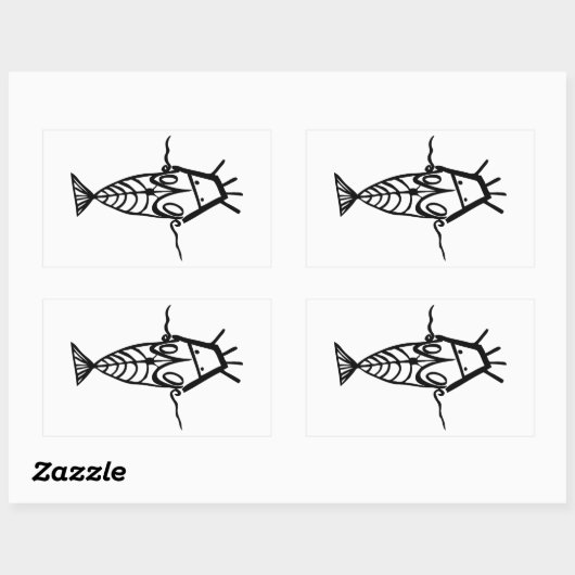 Sticker Rectangulaire Astronautes anciens (Feuille)