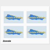 Sticker Rectangulaire Asturies (Feuille)
