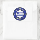 Sticker Rectangulaire Athènes Grèce (Sac)
