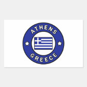 Sticker Rectangulaire Athènes Grèce (Devant)