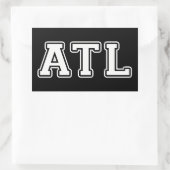 Sticker Rectangulaire Atlanta Géorgie (Sac)