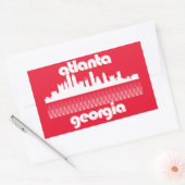 Sticker Rectangulaire Atlanta Géorgie (Enveloppe)