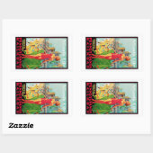 Sticker Rectangulaire Atlantic City (Feuille)