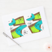 Sticker Rectangulaire Atomic Era Inspecred Boomerang (Enveloppe)