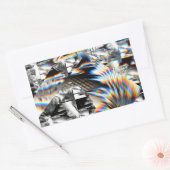 Sticker Rectangulaire Attaque arc-en-ciel (Enveloppe)