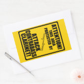 Sticker Rectangulaire Attaquer la clarinette de contrebande (Enveloppe)