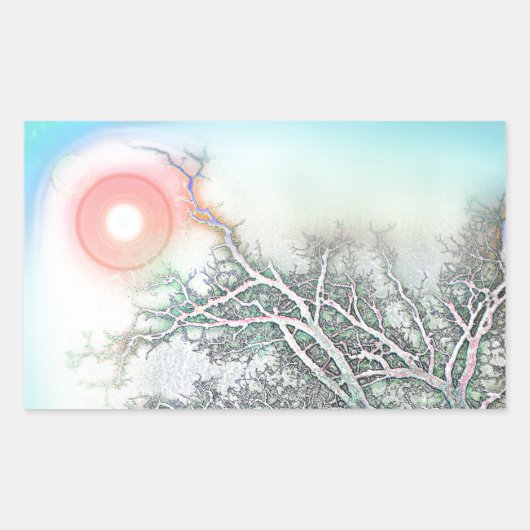 Sticker Rectangulaire Atteindre le ciel (Devant)