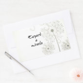 Sticker Rectangulaire Attendez-vous à un Miracle Inspirational (Enveloppe)