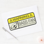 Sticker Rectangulaire Attention Ventilateur de basse ! (Enveloppe)