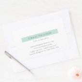 Sticker Rectangulaire Attrayant Simple Plain Professionnel Moderne (Enveloppe)