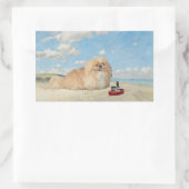 Sticker Rectangulaire Au bord de la mer (Sac)