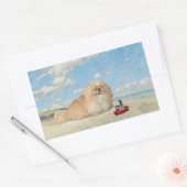 Sticker Rectangulaire Au bord de la mer (Enveloppe)