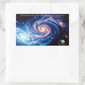 Sticker Rectangulaire Au début, Dieu et Verse de création (Sac)