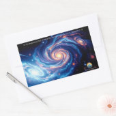 Sticker Rectangulaire Au début, Dieu et Verse de création (Enveloppe)