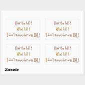 Sticker Rectangulaire Au-Dessus De La Colline ? (Feuille)