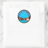Sticker Rectangulaire Au lac Powell (Sac)