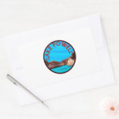 Sticker Rectangulaire Au lac Powell (Enveloppe)