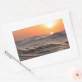 Sticker Rectangulaire Aube de lever de soleil de coucher du soleil sur (Enveloppe)