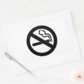 Sticker Rectangulaire Aucun symbole de tabagisme (Enveloppe)