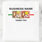 STICKER RECTANGULAIRE AUCUN TABAGISME/FUMEUR (Sac)