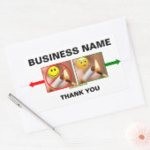 STICKER RECTANGULAIRE AUCUN TABAGISME/FUMEUR (Enveloppe)