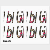 Sticker Rectangulaire Aucun texte Bigiji (Feuille)